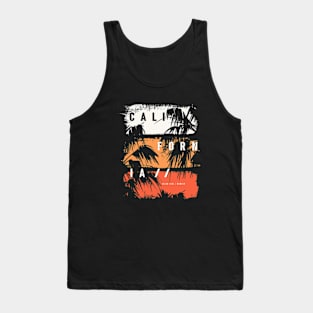 California Retro Ocean Vintage Palm Tree Tank Top